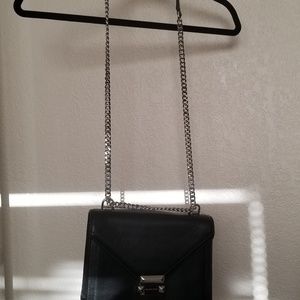 Michael Kors medium leather silver chain purse